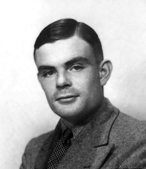 The late great Alan Turing. Also, back  Enigmatic Patterns: The Life and Death of Alan Turing on Kickstarter. 